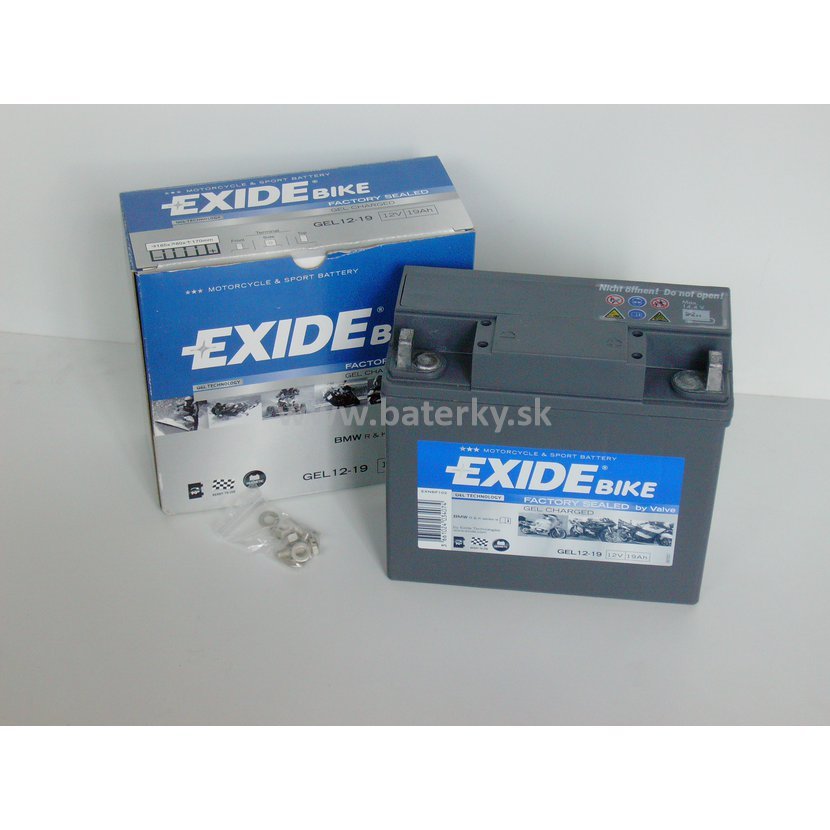 Motobatéria Exide Bike Gel G19 12V 19Ah www.baterky.sk Obchod plný